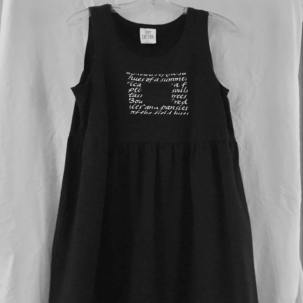 Hot Cotton Black Jumper Dress